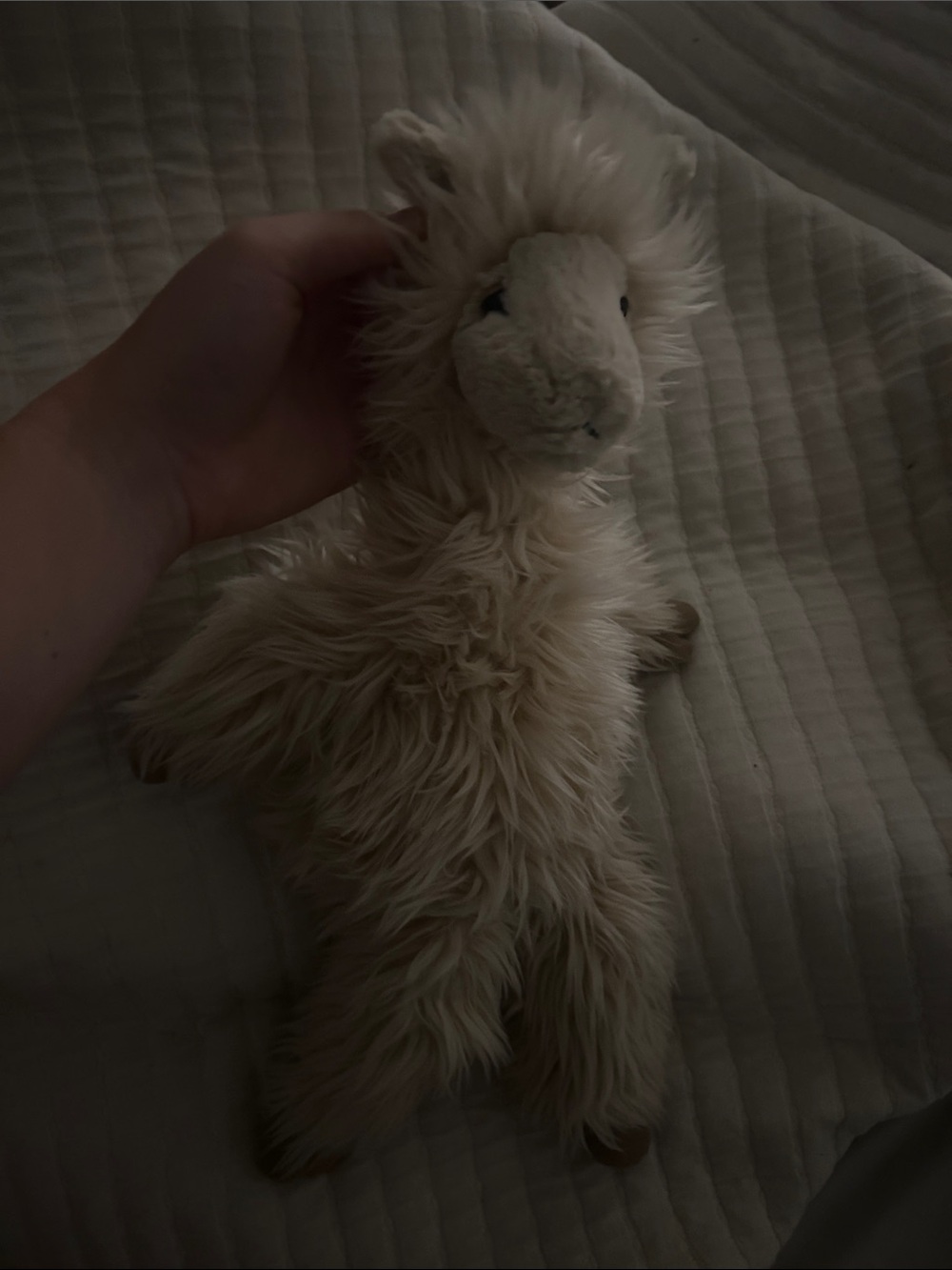 Jellycat Cream Fluffy Llama Plush Toy